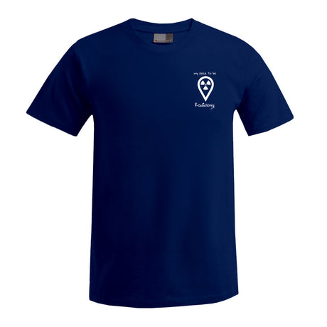 T-Shirt (Herren) - my place to be Radiology (kleines Logo) - Alles Einstellungssache 