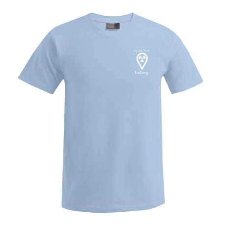 T-Shirt (Herren) - my place to be Radiology (kleines Logo) - Alles Einstellungssache 