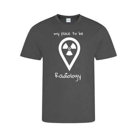 Funktionsshirt Cool T-Shirt Sport (Herren) - my place to be Radiology (großes Logo) - Alles Einstellungssache 