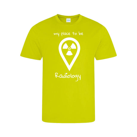 Funktionsshirt Cool T-Shirt Sport (Herren) - my place to be Radiology (großes Logo) - Alles Einstellungssache 