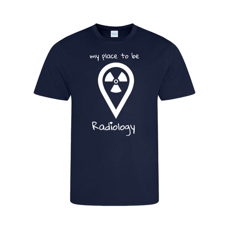 Funktionsshirt Cool T-Shirt Sport (Herren) - my place to be Radiology (großes Logo) - Alles Einstellungssache 
