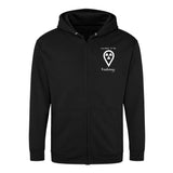 Hoddy Sweatjacke mit Reißverschluss (Unisex) - my place to be Radiology