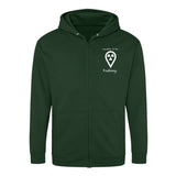 Hoddy Sweatjacke mit Reißverschluss (Unisex) - my place to be Radiology