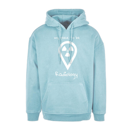 Basic Oversize Hoodie (Herren) - my place to be Radiology - Alles Einstellungssache 