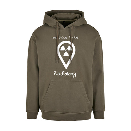 Basic Oversize Hoodie (Herren) - my place to be Radiology - Alles Einstellungssache 