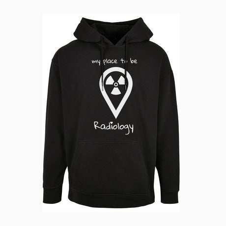 Basic Oversize Hoodie (Herren) - my place to be Radiology - Alles Einstellungssache 