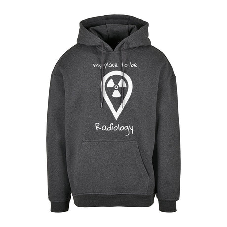 Basic Oversize Hoodie (Herren) - my place to be Radiology - Alles Einstellungssache 