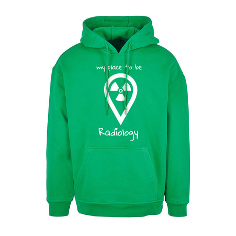 Basic Oversize Hoodie (Herren) - my place to be Radiology - Alles Einstellungssache 