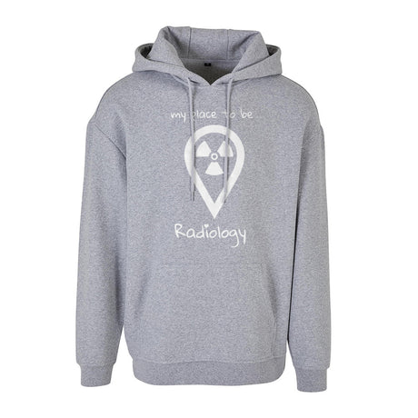Basic Oversize Hoodie (Herren) - my place to be Radiology - Alles Einstellungssache 