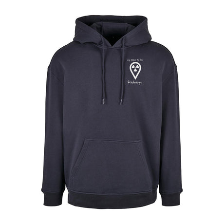 Basic Oversize Hoodie (Herren) - my place to be Radiology  (kleines Logo) - Alles Einstellungssache 