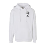 Basic Oversize Hoodie (Herren) - my place to be Radiology  (kleines Logo)