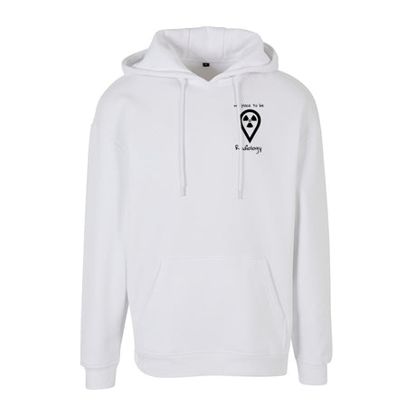 Basic Oversize Hoodie (Herren) - my place to be Radiology  (kleines Logo) - Alles Einstellungssache 