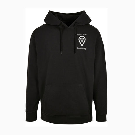 Basic Oversize Hoodie (Herren) - my place to be Radiology  (kleines Logo) - Alles Einstellungssache 
