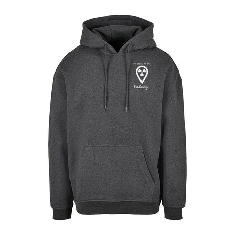 Basic Oversize Hoodie (Herren) - my place to be Radiology  (kleines Logo) - Alles Einstellungssache 