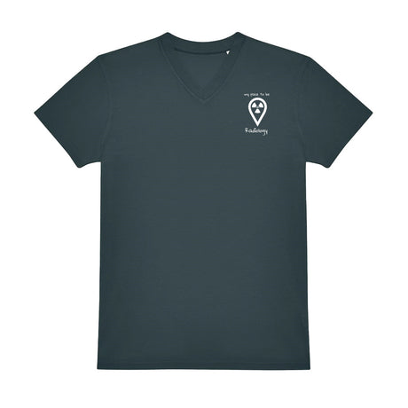 V-Auschnitt T-Shirt (Herren) - my place to be Radiology (kleines Logo) - Alles Einstellungssache 
