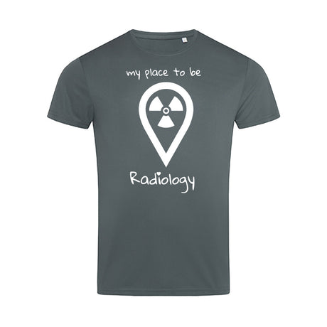 Sport T-Shirt (Herren) - my place to be Radiology (großes Logo) - Alles Einstellungssache 