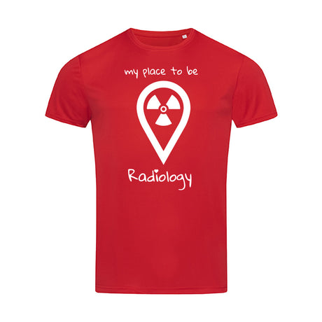 Sport T-Shirt (Herren) - my place to be Radiology (großes Logo) - Alles Einstellungssache 