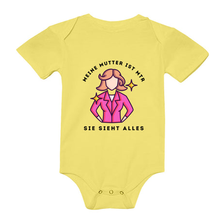 Kurzarm Body  - Meine Mutter ist MTR - Alles Einstellungssache 