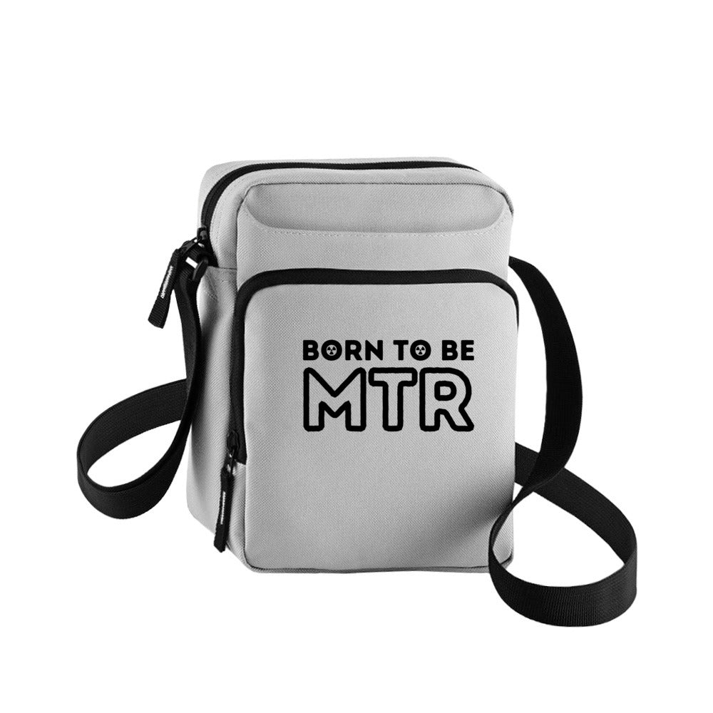 Cross Body Bag, Handtasche, Tablet-/Handytasch BORN TO BE MTR klein weiß großes Logo