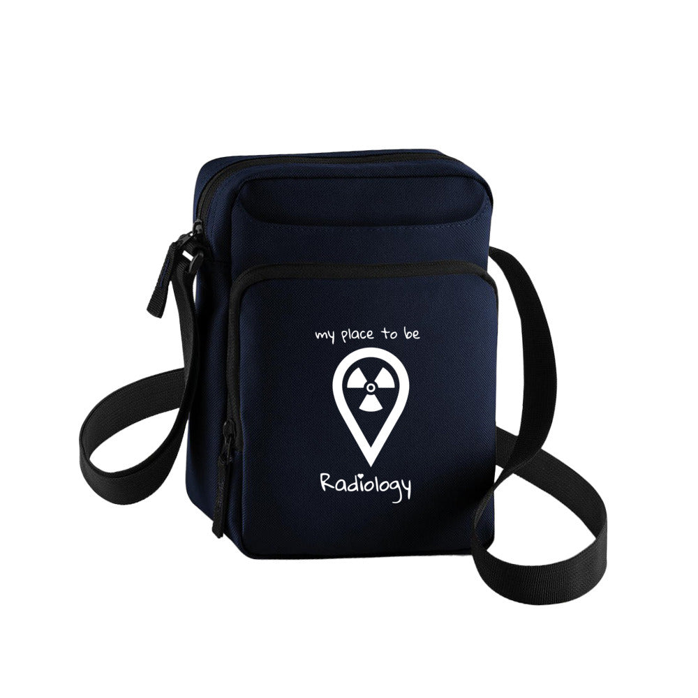 Cross Body Bag, Handtasche, Tablet-/Handytasch - my place to be Radiology (großes Logo)