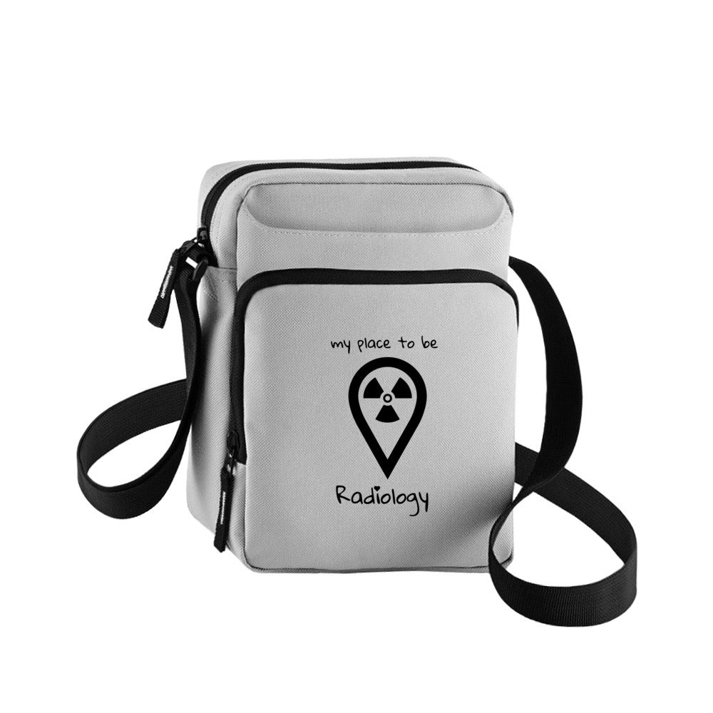Cross Body Bag, Handtasche, Tablet-/Handytasch - my place to be Radiology (großes Logo)