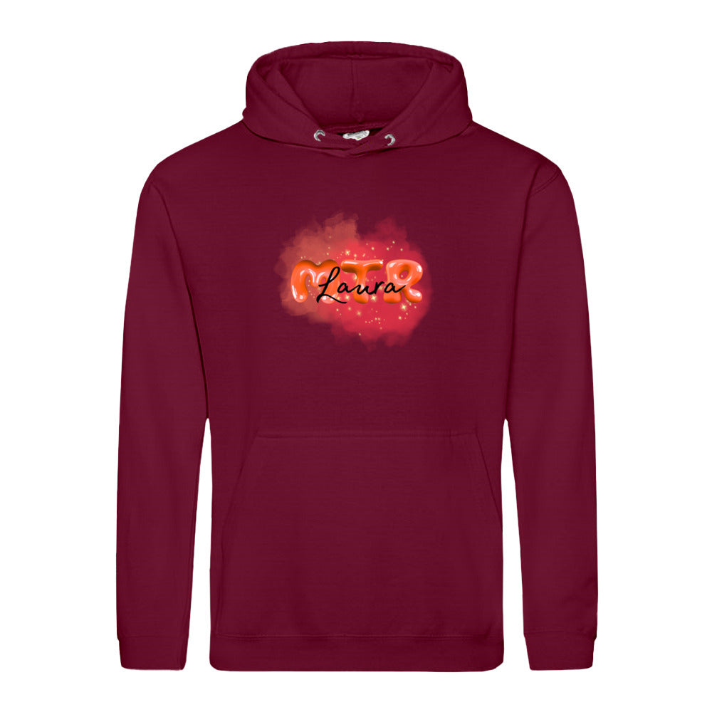 ROT MTR Laura oder dein Name -LOGO groß- Hoody (Unisex) - Alles Einstellungssache 