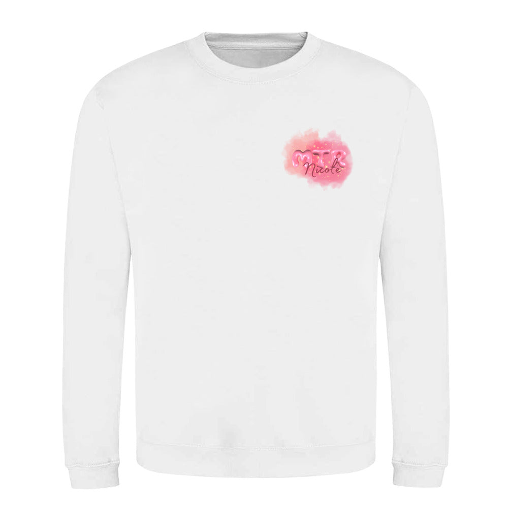 Pink MTR Nicole oder dein Name -LOGO klein- Klassiker Sweatshirts (Unisex) - Alles Einstellungssache 
