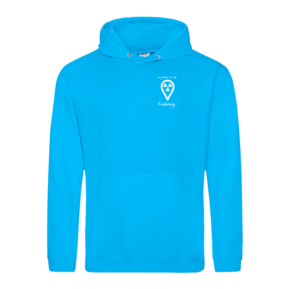 Hoody (Unisex) - my place to be Radiology (kleines Logo)