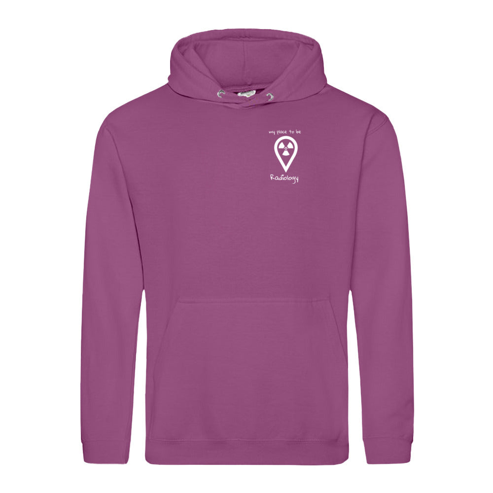Hoody (Unisex) - my place to be Radiology (kleines Logo)
