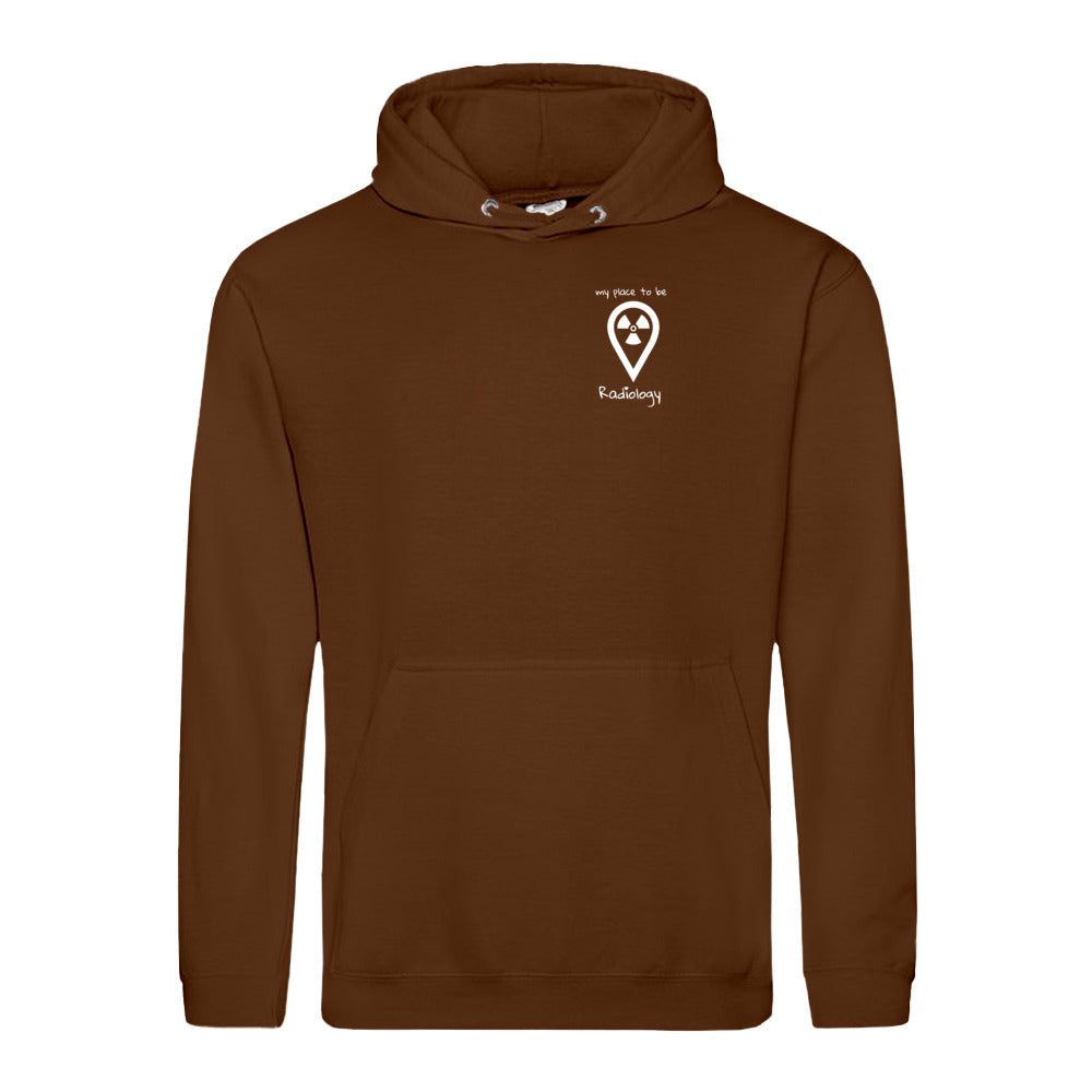 Hoody (Unisex) - my place to be Radiology (kleines Logo)
