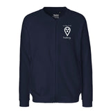 Sweatjacke mit Reißverschluss (Unisex) - my place to be Radiology (kleines Logo)