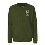 Sweatjacke mit Reißverschluss (Unisex) - my place to be Radiology (kleines Logo)