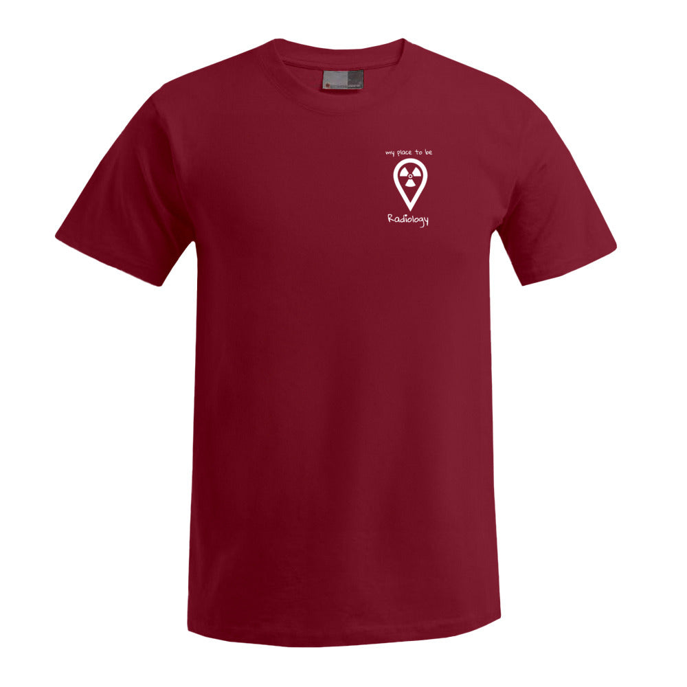 T-Shirt (Herren) - my place to be Radiology (kleines Logo)