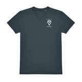 V-Auschnitt T-Shirt (Herren) - my place to be Radiology (kleines Logo)